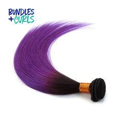 Brazilian 1B/Purple Straight Hair