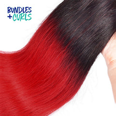 Brazilian 1B/Red Straight Hair