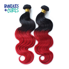 Brazilian 1B/Red Body Wave Hair