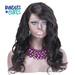 Bundles & Curls - Human Hair Extensions Brazilian Body Wave Wig