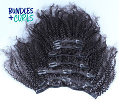 Clip-In Hair #1 Kinky Curly 120G