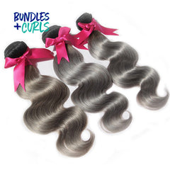 Bundles & Curls' Indian Body Wave Grey Hair