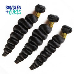 Bundles & Curls - Human Hair Extensions Indian Loose Wave Hair