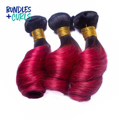 Brazilian 1B/Red Fumi Bounce Hair