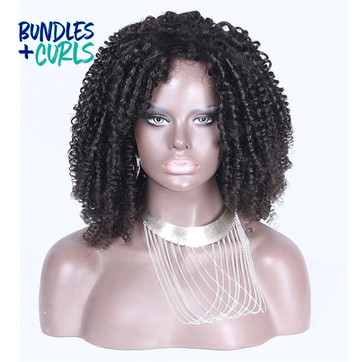 Bundles & Curls - Human Hair Extensions Brazilian Kinky Curly Wig