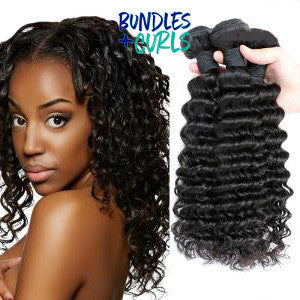 Bundles & Curls - Human Hair Extensions Brazilian Deep Wave Hair
