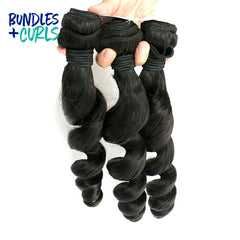 3 Bundles of Brazilian Loose Wave Hair