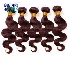 Bundles & Curls - Human Hair Extensions Indian 99J Body Wave Hair